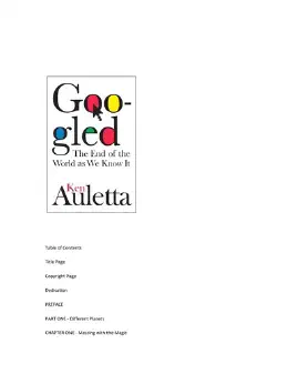 Cover of Googled